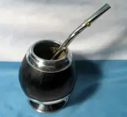 Mate Cup Gourd Yerba Bombilla Straw Handmade Argentina