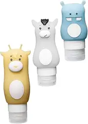 MERRYHAPY 3pcs Bottled Bag Toiletry Travel Bottles Jars Travel Toothpaste Container Travel Bottles for Toiletries Travel Lotion Syrups Perfume Atomizer Squeeze Bottle Mini Pump