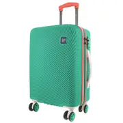 GAP Stripe Hard-Shell Cabin Suitcase TSA Lock Luggage 56x35cm Turquoise