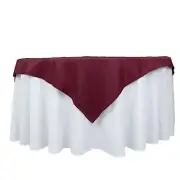 54" Premium Polyester Square Tablecloth Wedding Party Table Linens SALE