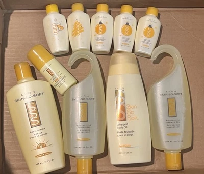 AVON SKIN SO SOFT Light & Lush Moisturizing Lotion Shower Gel Hand Cream LOT!