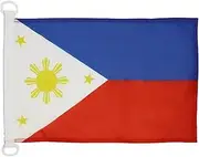 Philippines Nautical Flag 18'' x 12'' - Filipino Flags 30 x 45 cm - Banner 12x18 in for Boat - AZ FLAG