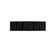 4" 6-Digit Aluminum Alloy Gym Timer Clock w/ RC Control for Gym Meeting Room