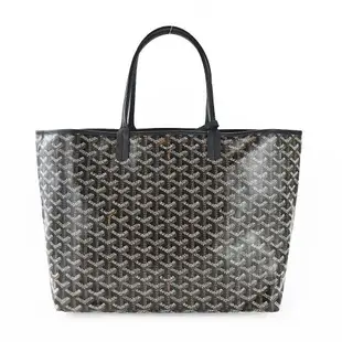 GOYARD 拓印兔子帆布LOGO購物包-小/黑