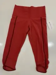 Athleta Salutation Stash Pocket II Capri Leggings Womens Pull On Size XL