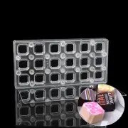 Square DIY Chocolate Transfer Sheet Custom Molds Magnetic Polycarbonate Mould