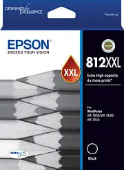 Epson 812XXL Extra HiCap DURABrite Ink Cartridge - Black [C13T02K192]
