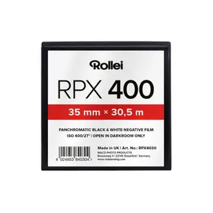 Rollei RPX 400 黑白底片 36張 分裝片