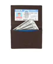 Genuine Leather 18 Credit Card Wallet ID Holder Mens Front Pocket