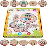 Chess and Checkers Set,Travel Chess Set Board Game - Educational Chess Game with Snakes & Ladders for Birthday Family