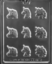 SMALL UNICORN FACES MOLD chocolate molds unicorns fairy tail tails mystical
