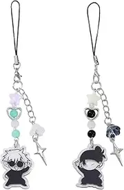 XLMCWT Cute Phone Charms Anime Geto Inspired Phone Charms Keychain Y2k Star Heart Goldfish Phone Charms Straps Keychains