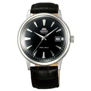 【ORIENT 東方錶】DATEⅡ機械錶 皮帶款 黑色 - 40.5mm(FAC00004B)