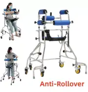 Rollator Walker Walking Frame Mobility Elderly Seniors Anti-backward Rollover