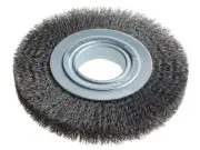 Lessmann - Wheel Brush D178mm x W23-25 x 50 Bore Set 3 Steel Wire 0.30
