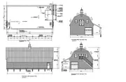 30'X60'- 60'X30' GARAGE PLANS GAMBREL ROOF GARAGE PLANS 17-3060-GMB-1