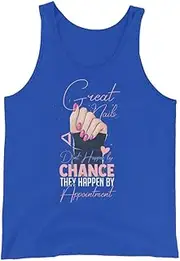[Teegarb Letter Blanket] Humorous Nails Don't Happen Manicuring Manicure Enthusiast Novelty Cosmetician 7 True Royal