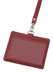 [レイメイ藤井] Raymay Fujii GLP163R Name Tag, ID Card Holder, 1 + 2 Pockets, Gloire, Red