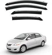 4Pcs Car Wind Deflectors for Toyota for Yaris for Sedan Mk2-Xp90 2006-2010, Side Window Ventilated Visors Rain Deflector