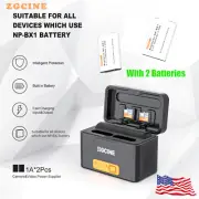 ZGCINE NP-BX1 Kit2 Battery Fast Charging Case Box for Sony ZV1 RX100 HX50 M5 M6