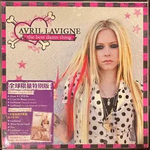 Avril Lavigne 艾薇兒The Best Damn Thing美麗壞東西CD DVD 海報 香港版