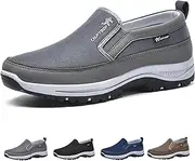 [Granico] Auguscare Shoes Men, Comfortable, Breathable, Mesh-Quality Dad Hiking Shoes, Men's Arch Support Slip-On Loafer