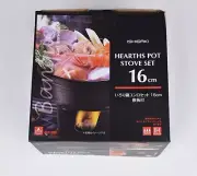 NEW Ishigaki Sangyo Hearths Pot Stove Set Irori NABE with Stand16cm JAPAN