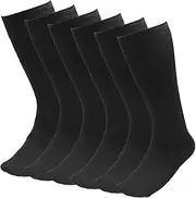 [Falari] 6 Pairs Men's Athletic Sport Tube Socks 10-15 Over the Calf - Big & Tall
