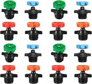 40PCS Automatic Rotating Sprinkler Heads, 1/2'' Male Thread, Irrigation Sprinkler Head, Watering Irrigation Rotating Nozzle for Garden, Landscaping