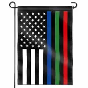 Thin Blue Green Red Line USA Decorative Garden Flags Double Sided POLE SLEEVE