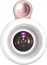 bairong LED Phone Lens Selfie Ring Light Mobile Phone Fill Light HD Macro Dimmable Lamp Beauty Ringlight