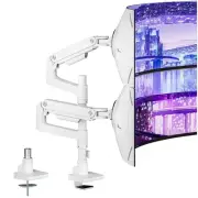 ARES WING Dual Monitor Arm Desk Mount for 17-49 Inch Ultrawide Monitors, Heav...