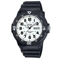 在飛比找ETMall東森購物網優惠-【CASIO】潛水風尚DIVERLOOK運動錶-數字白面(M