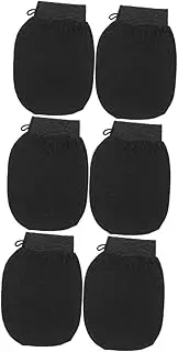 NOLITOY 3sets Shower Foot Scrubber Bath Mittens Exfoliating Mitt Skin Scrubbing Mitt 2pcs*3