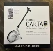 Plott Carta 12.5 Inch Digital Measuring Wheel Landscaping NEW