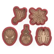 Spiderman Hero Cookie Cutter & Embosser Stamps Set Kids TV Movie