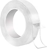 TI AMO Trend Double Sided Nano Reusable and Washable Universal Anti-Slip Sticky Strips Nano Gel Adhesive Silicon Tape Roll Pads, 3 m