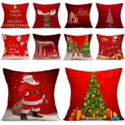 Cars Sofas Cushion Cover Xmas Tree Santa Deer Christmas Decoration Pillow Case