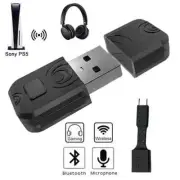 Bluetooth USB Dongle Headset HIFI Audio Receiver Adapter For PS5 PS4 Switch PC