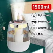 1.5L Ultrasonic Cool Mist Humidifier for Bedroom with Essential Oil Diffuser