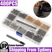 400PCS 6mm Brass Metal Eyelet Punch Die Kits Grommets Washer Leather Banner Tool