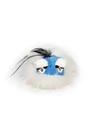 Light Blue Fur Maddie Monster Bag Charm