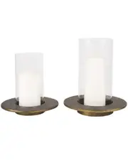 Mercana Set of 2 Vivian Hurricane Candle Holders