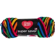 Red Heart Super Saver Yarn-Primary Stripes E300B-3954