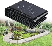 Flexible Koi Pond Liner 26x62ft Durable Easy Installation Tear Resistant Impermeable Membrane Film for Fish Pond (7x13m)