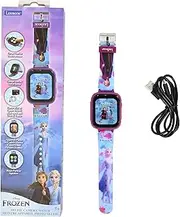 Lexibook DMW070FZ Frozen Selfie Camera Clock HD Touch Screen 720P Camera MP3 Player Built-in Speaker Voice Recorder Pedometer 5 Games Blue/Purple Single Size