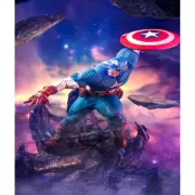 Iron Studios Marvel Captain America Deluxe Art Scale 1/10 Limited Edition Statue & Diorama