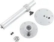 Cryfokt Adjustable Table Pedestal Leg, 460 to 700mm, Aluminium, 3-Pole, Suitable for RV, Boat, Caravan