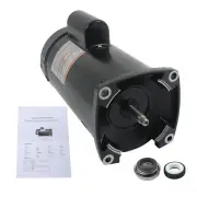 2 HP Single Speed Electric Pool Pump 3450RPM 230V Square Flange Pool Motor B2843