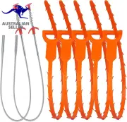 Drain Cleaner and Unblocker Tool Clog Remover Drain Snake Pipe Cleaner 7 Pack